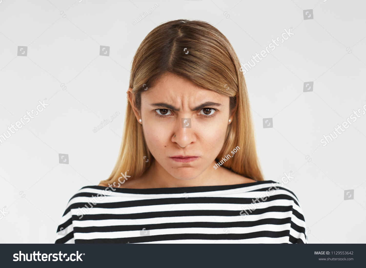 Negative Human Emotions Feelings Reaction Attitude Stock Photo ...