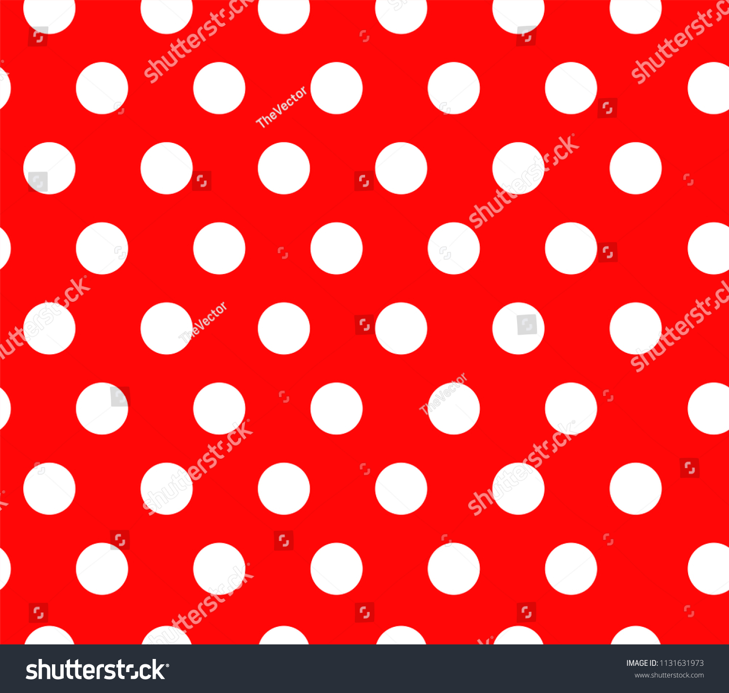 Red Dot Seamless Pattern Vector Stock Vector (Royalty Free) 1131631973 ...