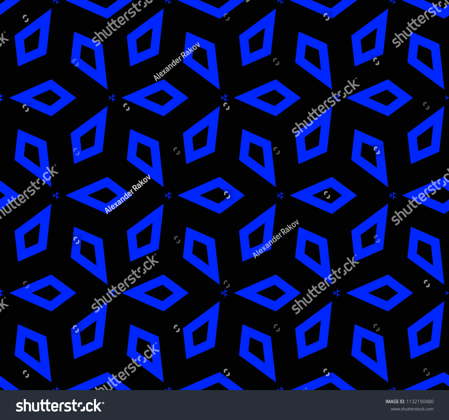 Traditional Geometric Seamless Pattern Wallpaper Textile Stock Vector 