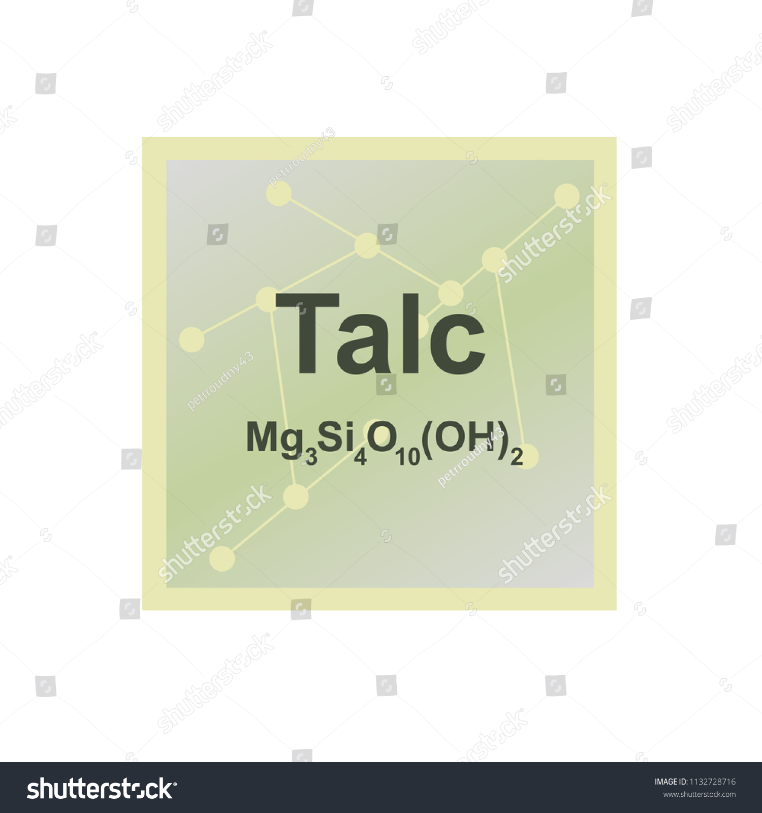 Vector Symbol Talc Talcum Mohs Scale Stock Vector (Royalty Free ...