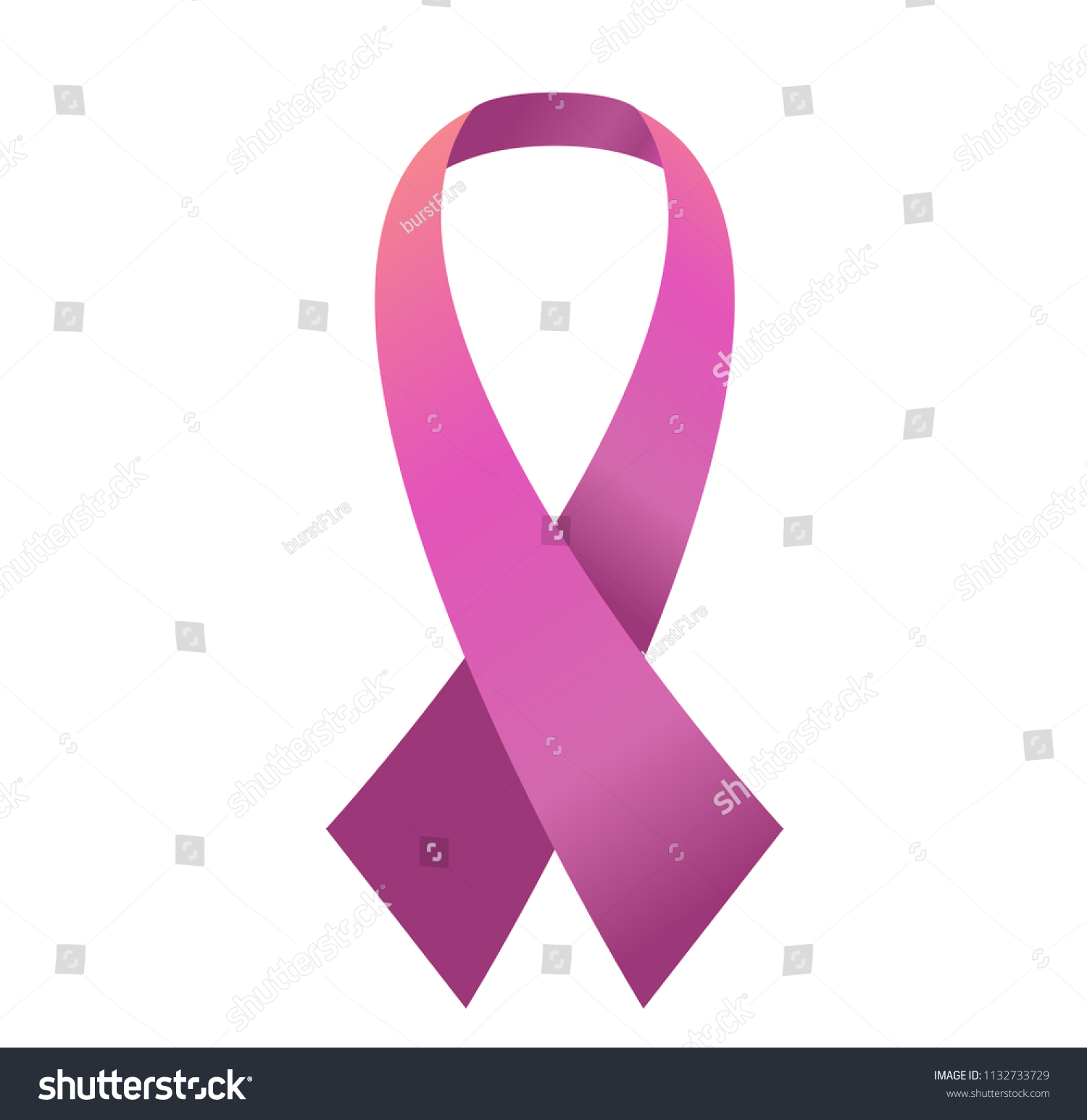 Pink Breast Cancer Awareness Ribbon Vector Stock Vector (Royalty Free ...