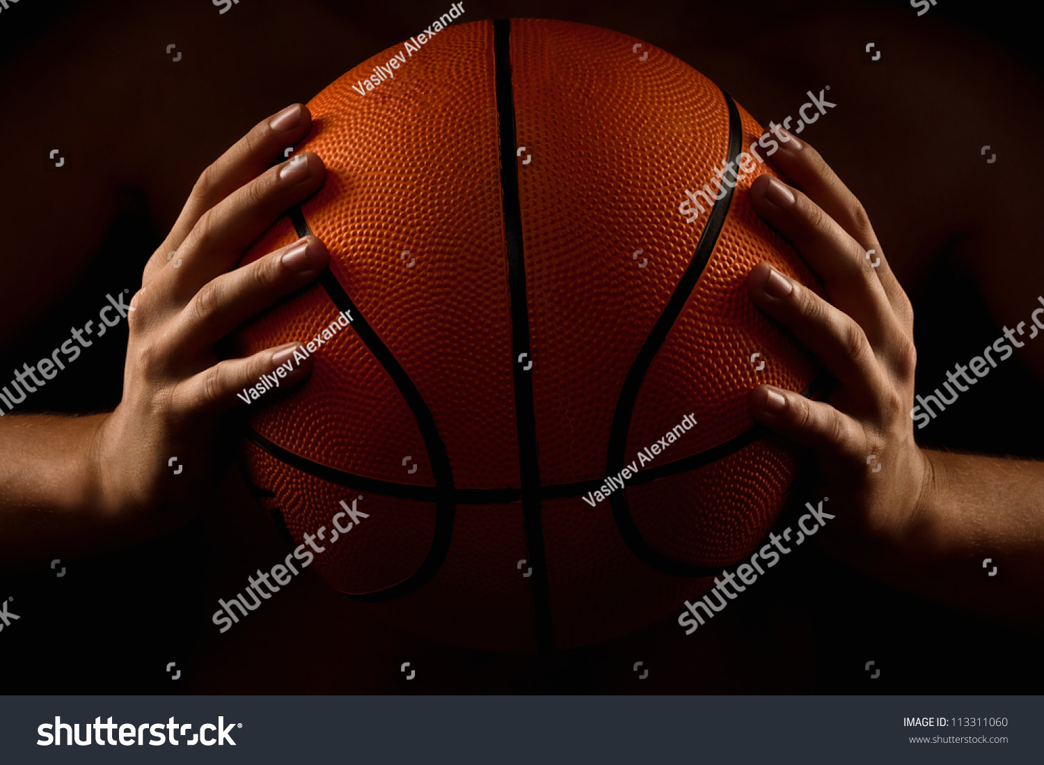 red hands on ball logo