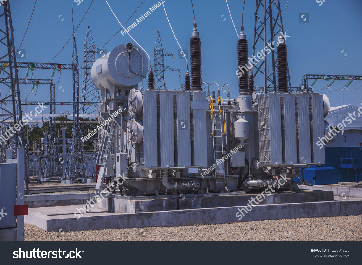 Electrical Substation 110 220 Kv Switchgear Stock Photo 1133834936 ...