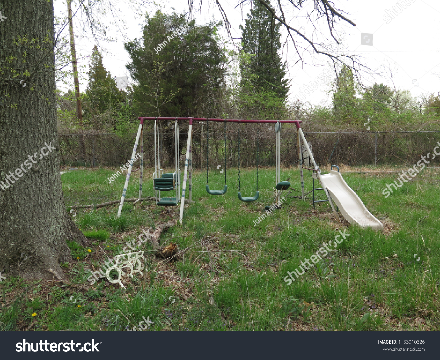 old fashioned swing set