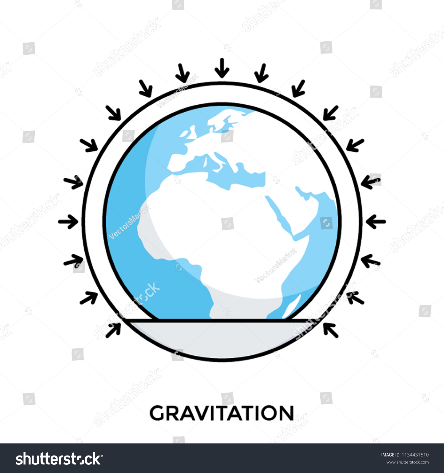 Littles Nodes Around Earth Globe Showing Stock Vector (Royalty Free ...