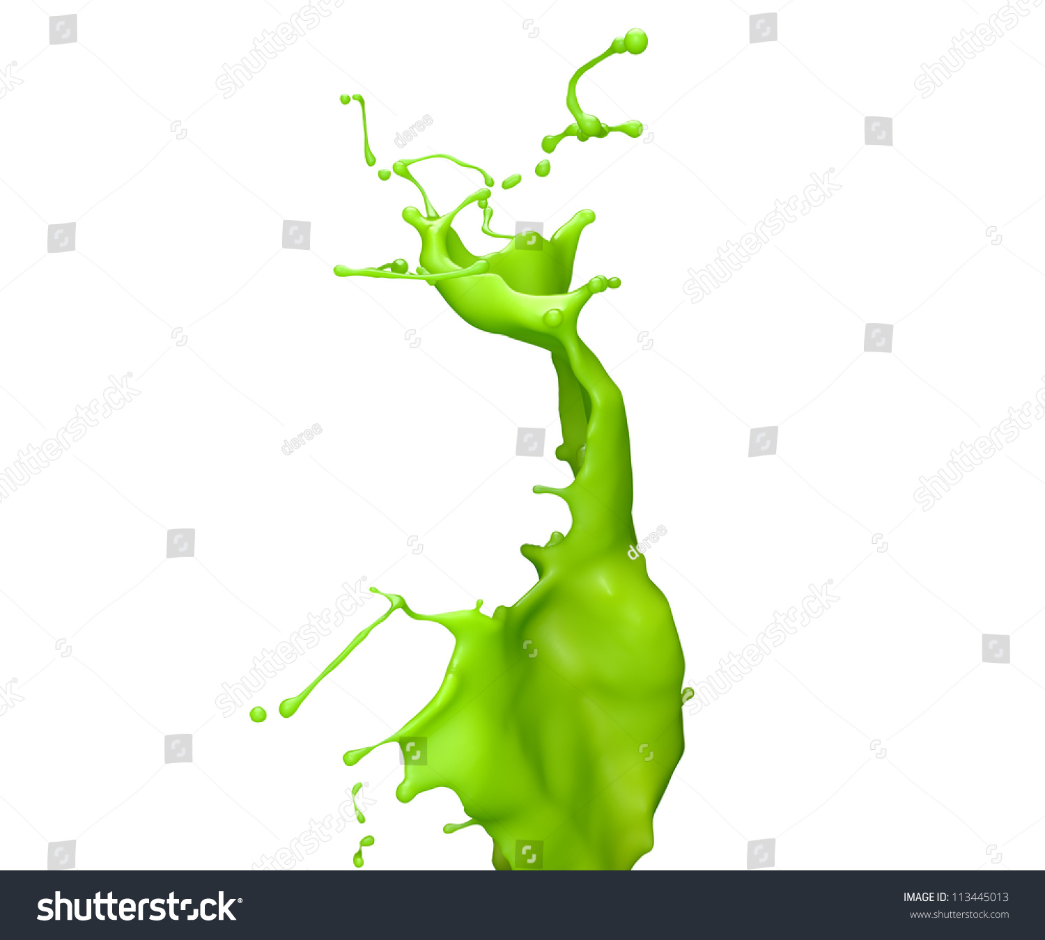 3d Paint Splash Isolated On White Stock Photo 113445013 | Shutterstock