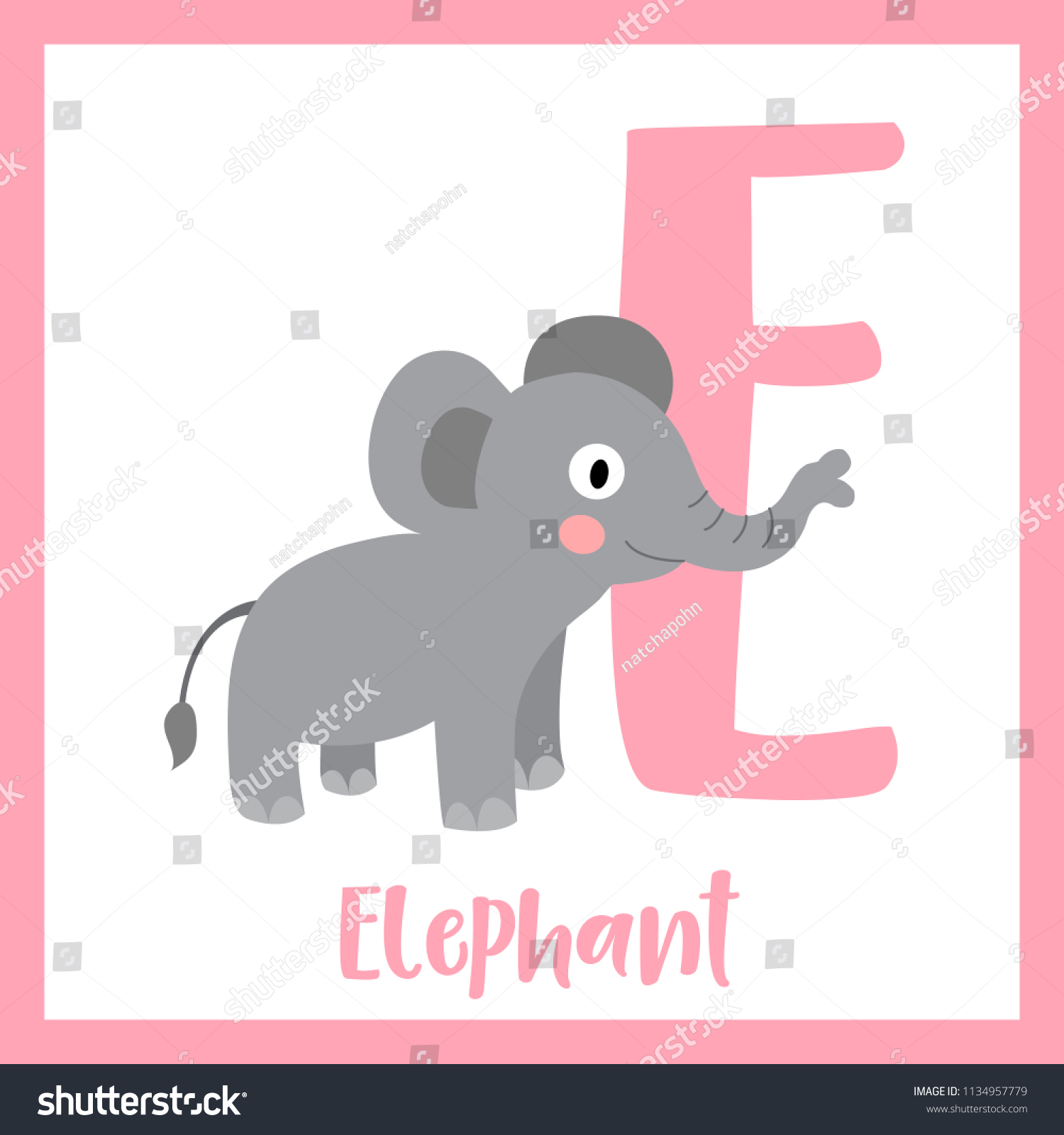 Cute Children Abc Animal Zoo Alphabet Stock Vector (Royalty Free ...