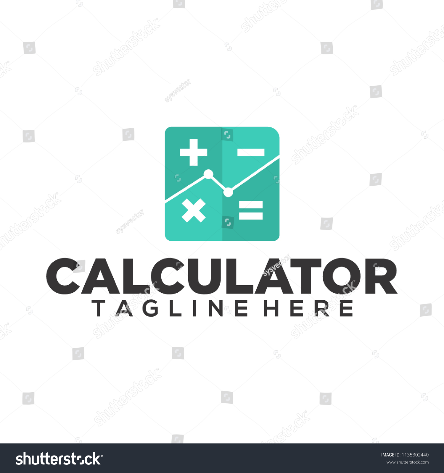 Calculator Vector Logo Image Icon Stock Vector (Royalty Free ...