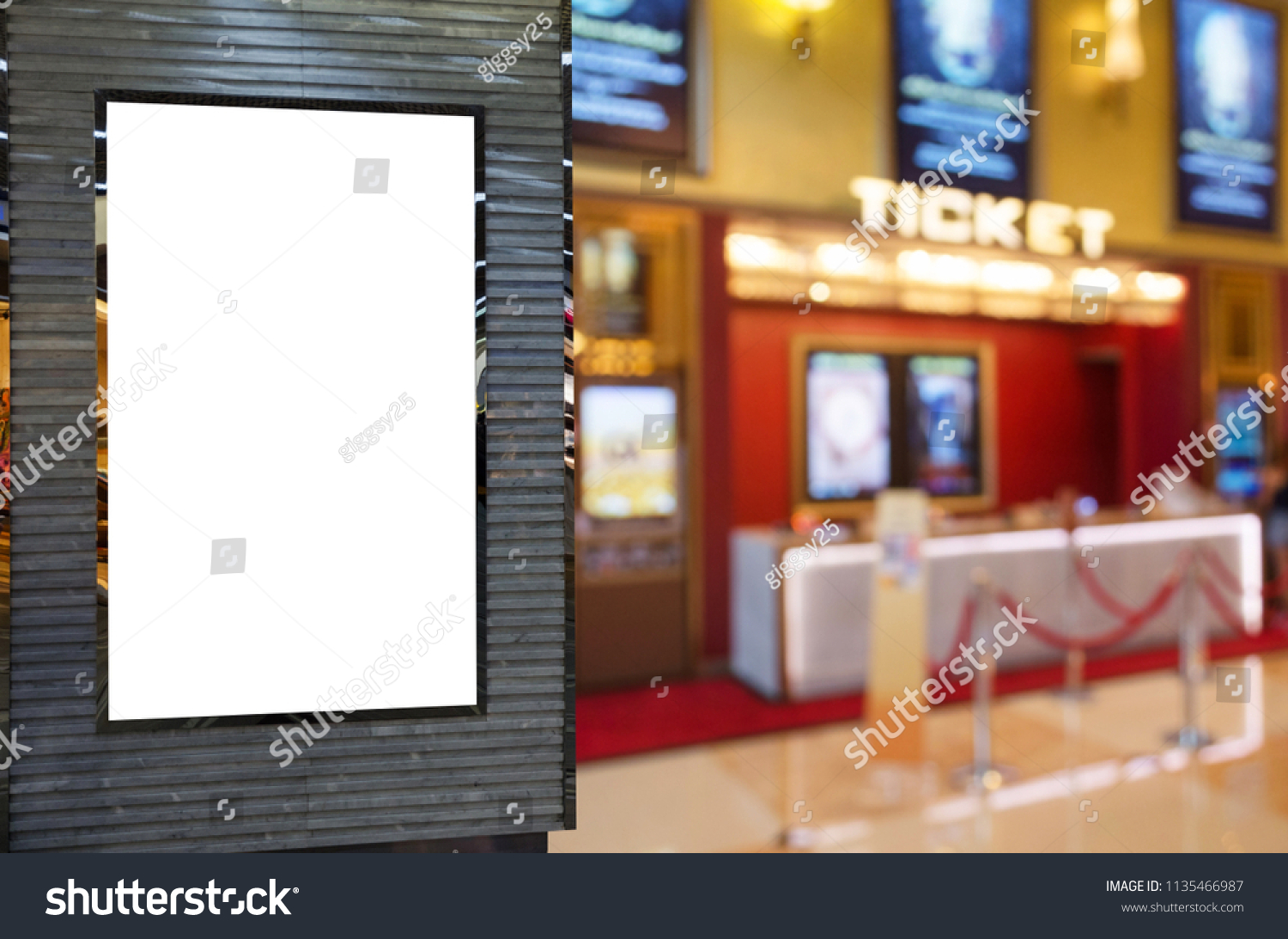 movie theater poster board