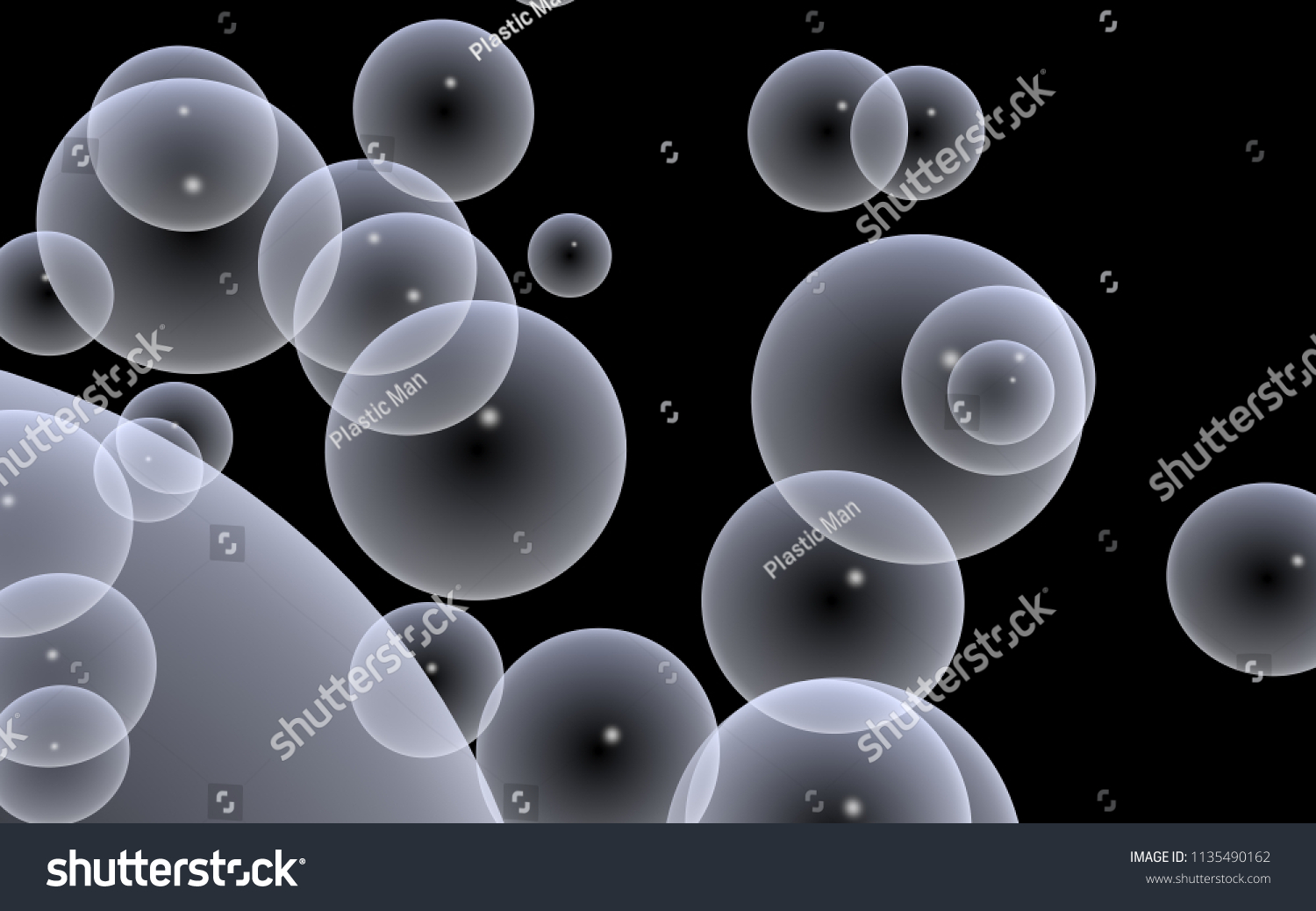 Dark Background Light Bubbles Wallpaper Texture Stock Illustration ...