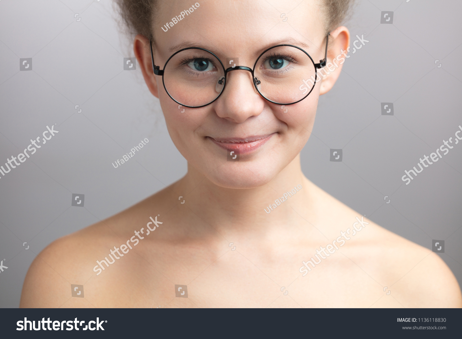 Naked Girl In Glasses