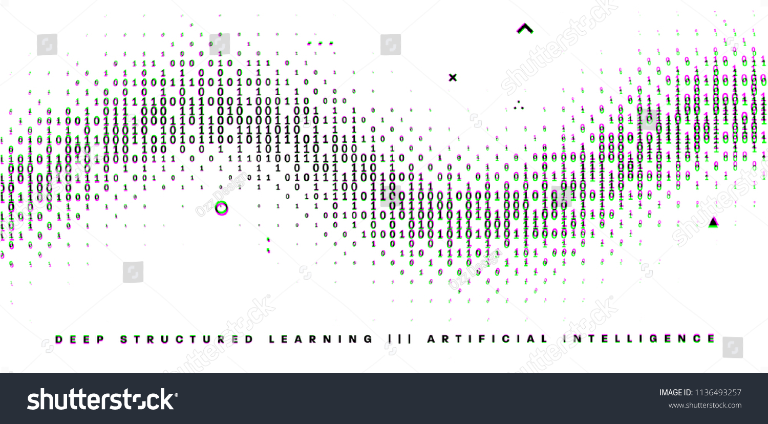 Binary Infographic Vector Template Big Data Stock Vector (Royalty Free ...