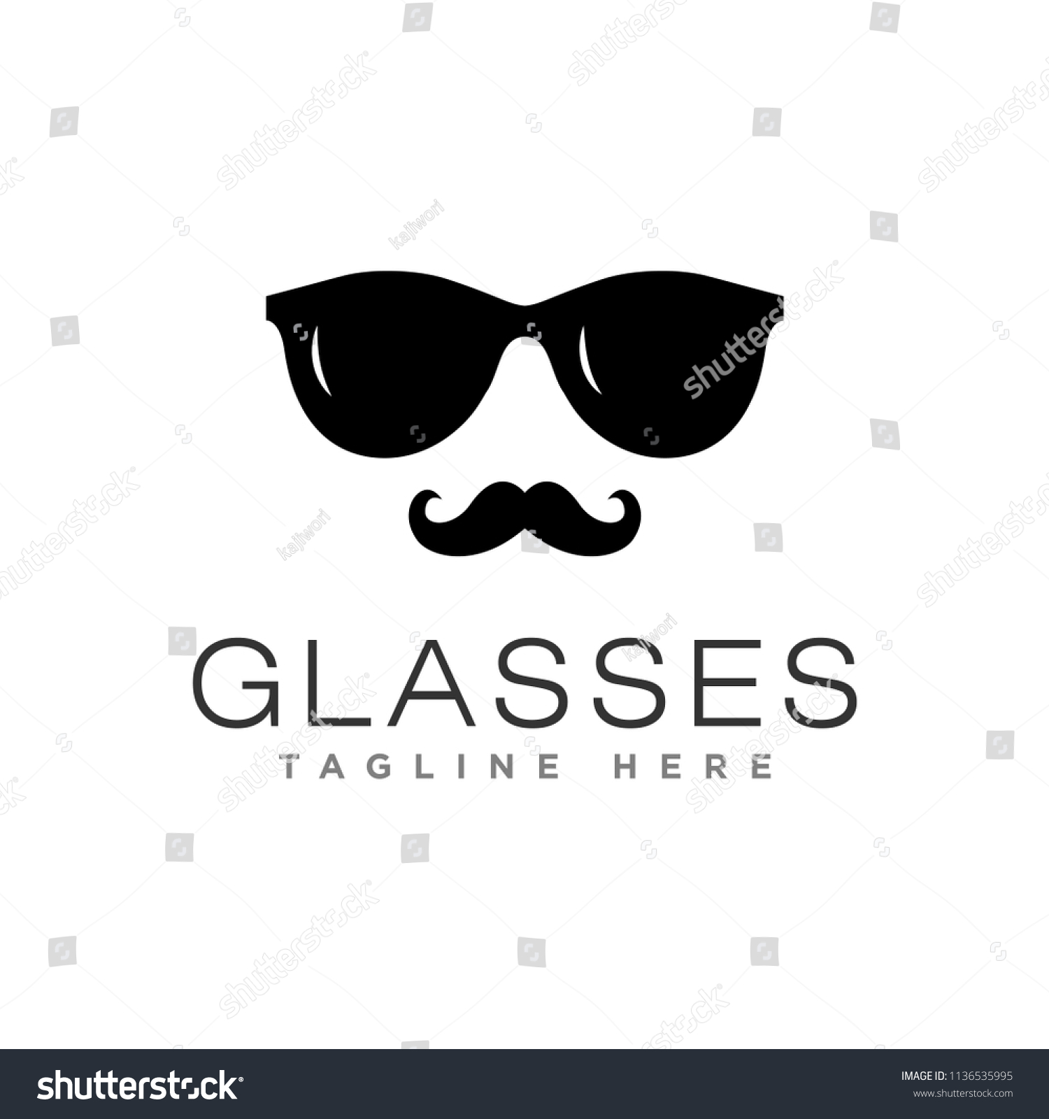 Creative Glasses Logo Design Template Stock Vector Royalty Free