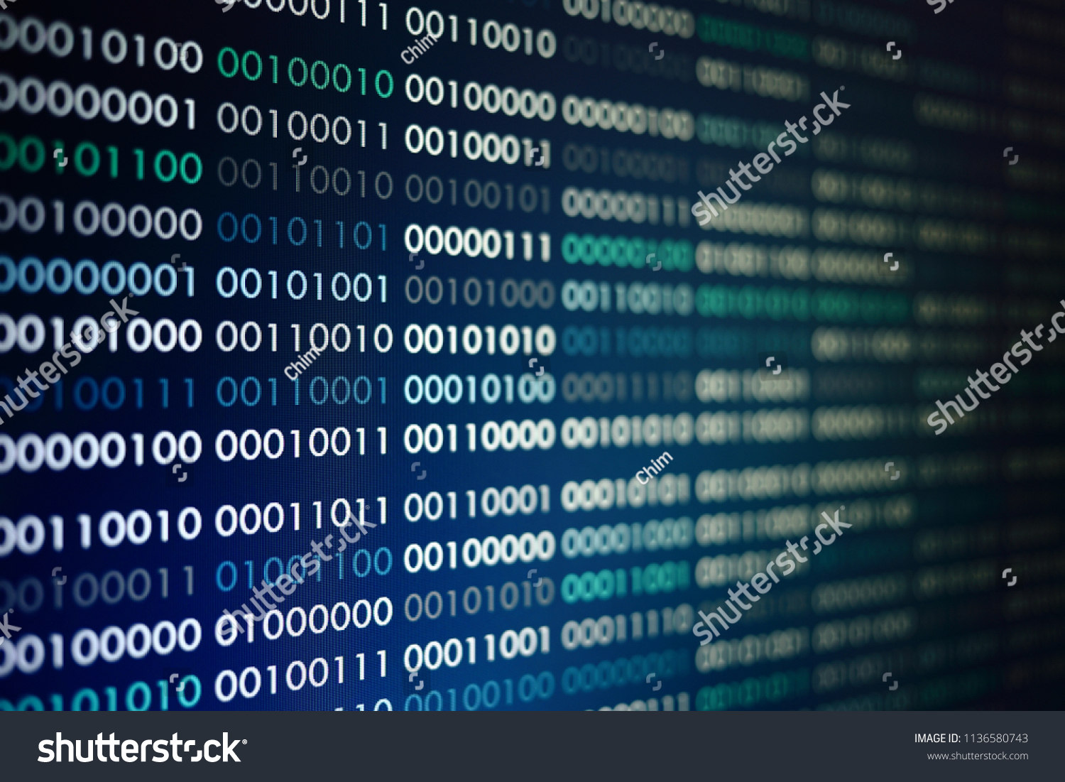 Computer Technology Background Binary Code Computer Stock Photo ...