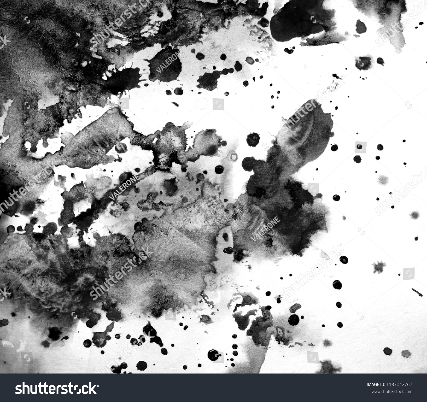 Black White Blur Background Simple Drawing Stock Photo 1137042767 ...