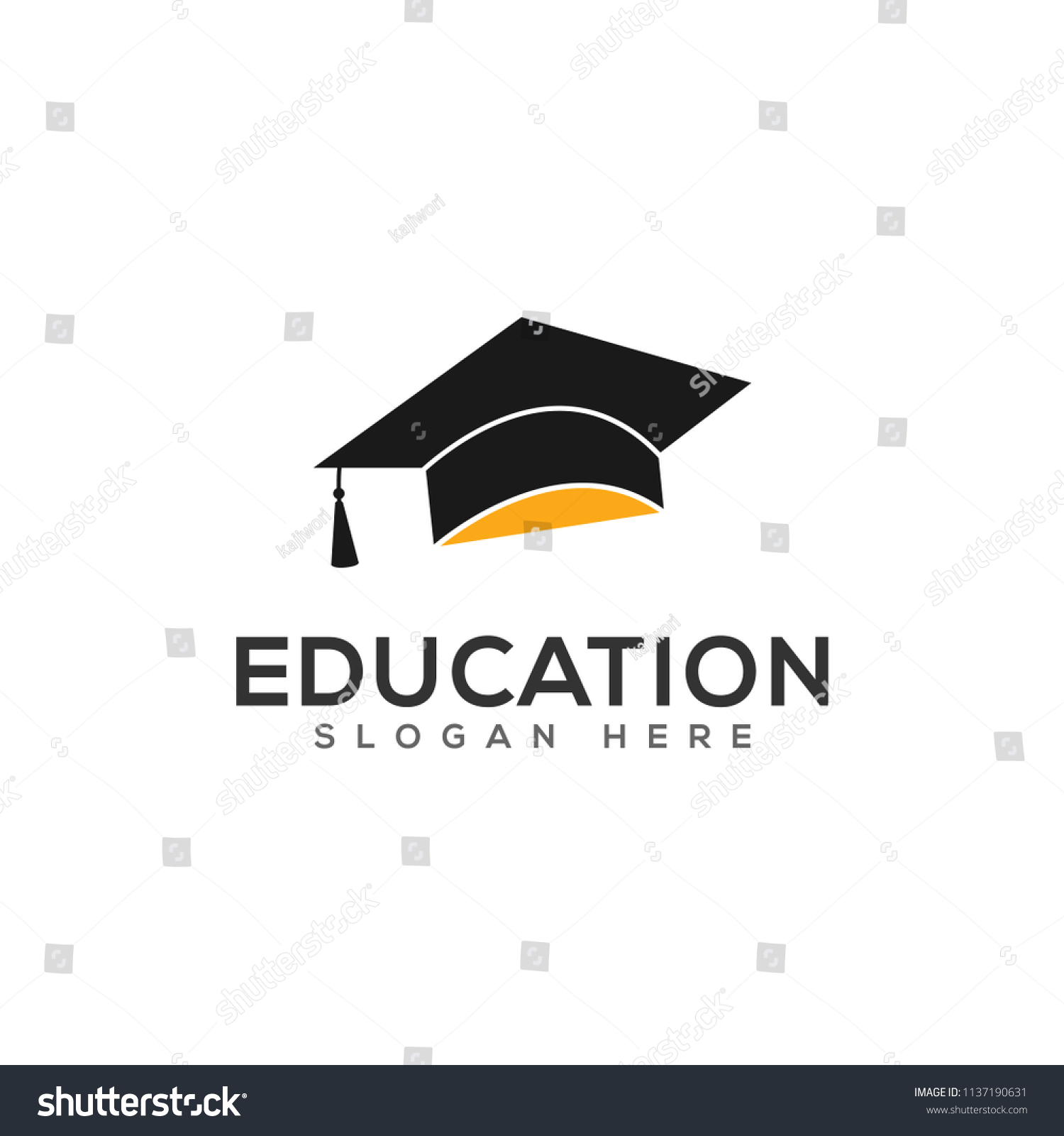 Graduation Education Logo Symbol Stock Vector (Royalty Free) 1137190631 ...