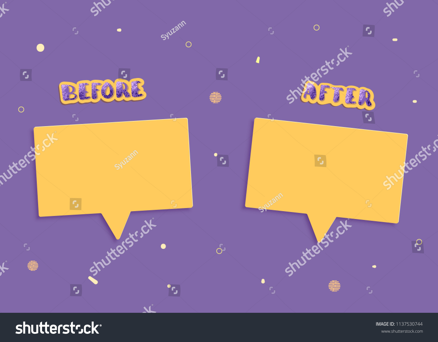 Template Before After Background Comparison Card Stock Vector Royalty Template Before After Background Comparison Card Stock Vector Royalty