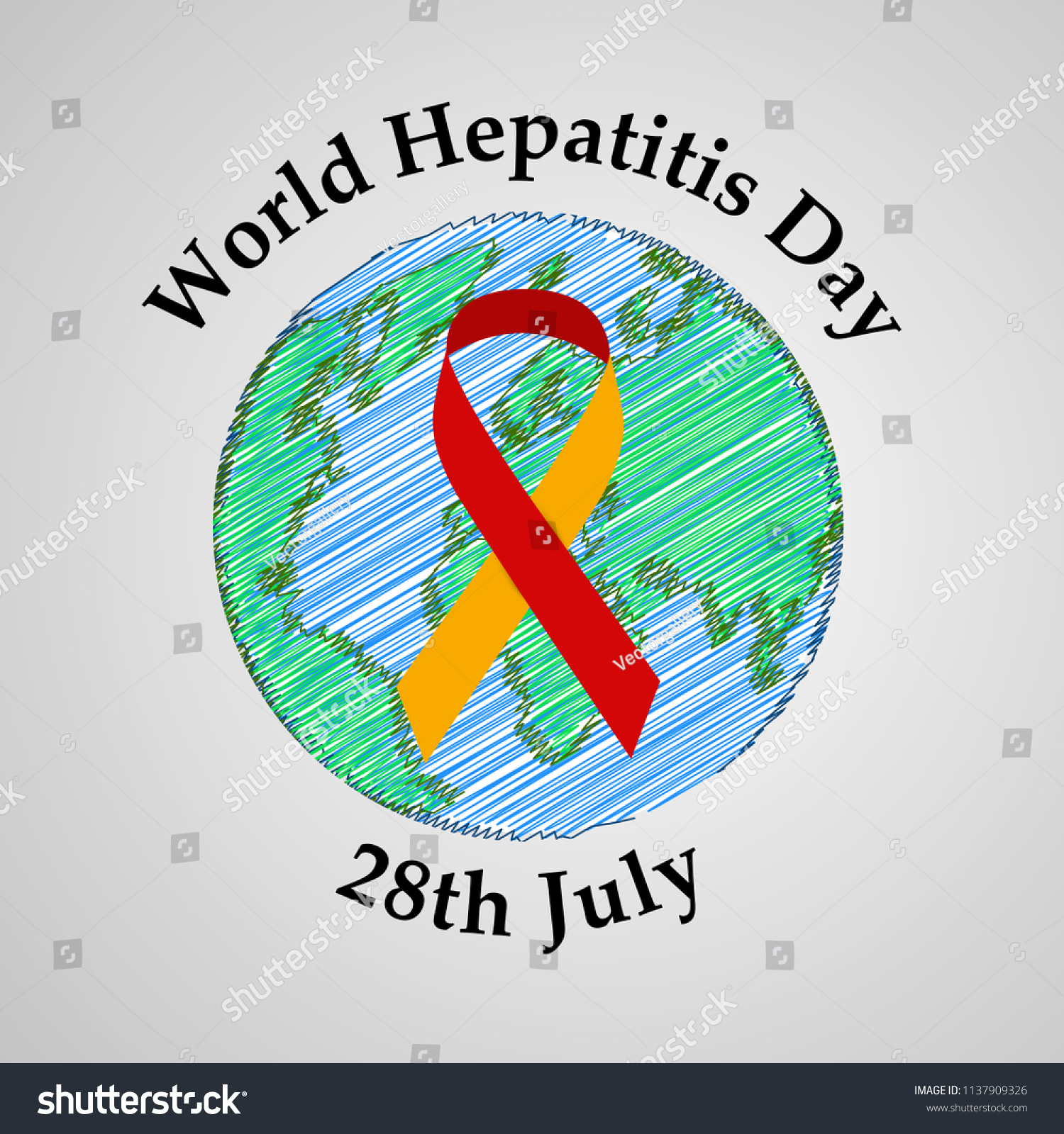 Illustration World Hepatitis Day Awareness Background Stock Vector ...