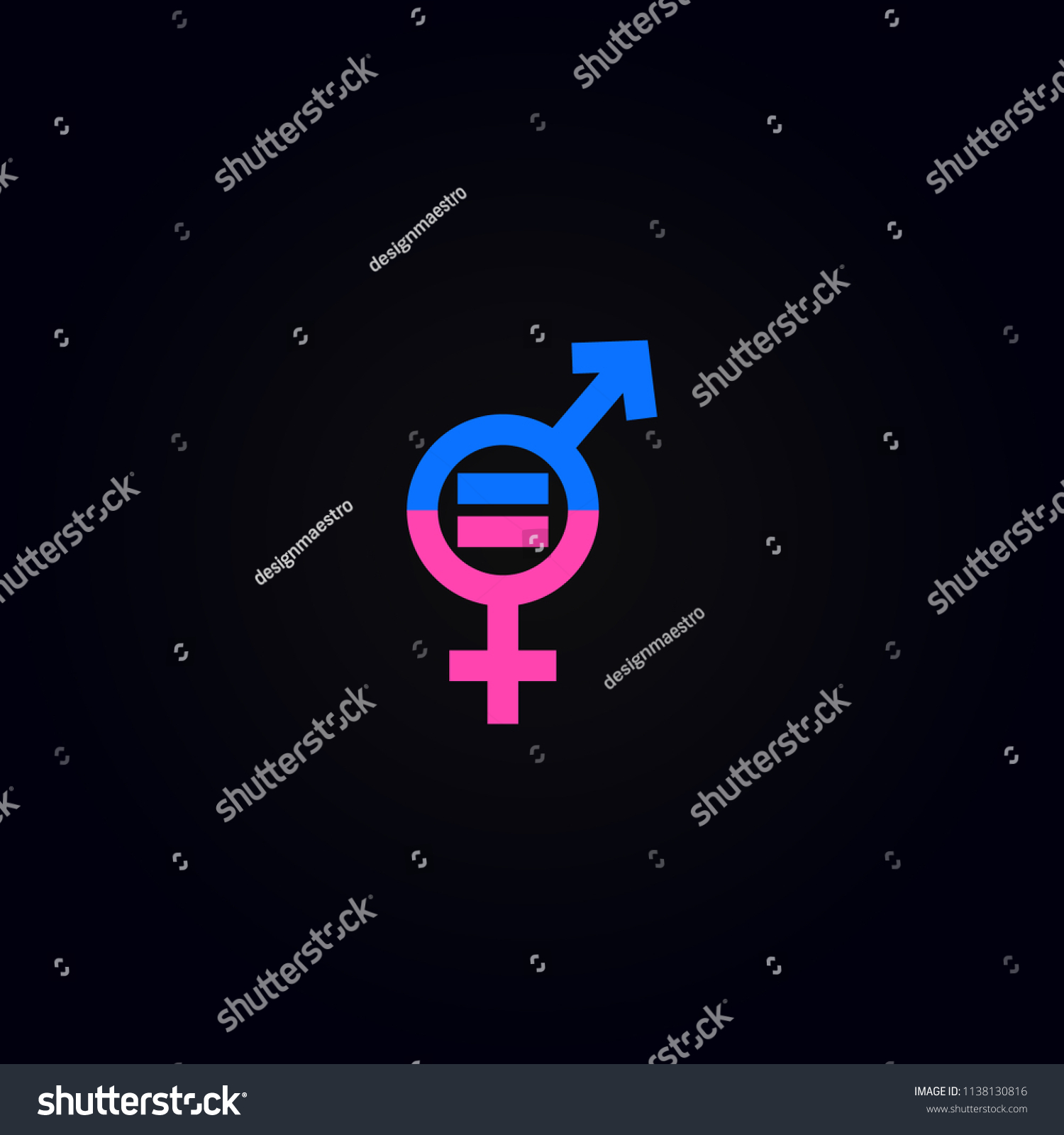 Gender Man Women Sex Equality Vector Stock Vector Royalty Free 1138130816 Shutterstock 