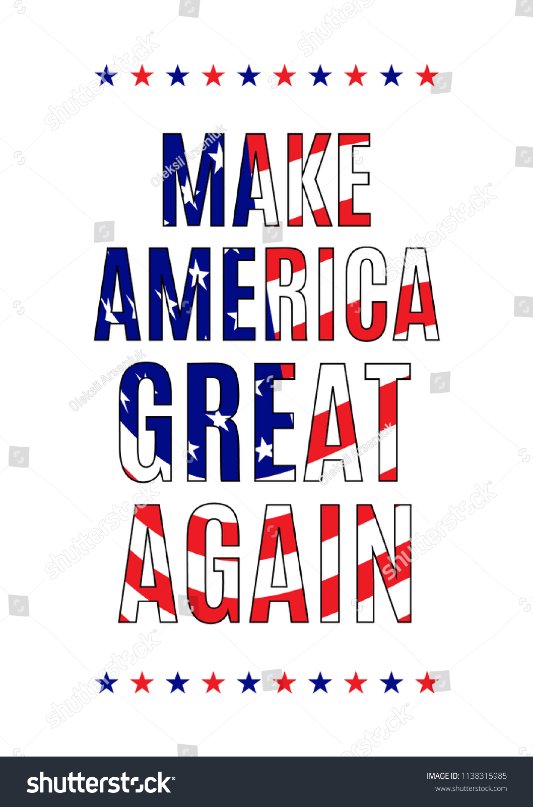 Make America Great Again Quote On Stock Vector (Royalty Free ...