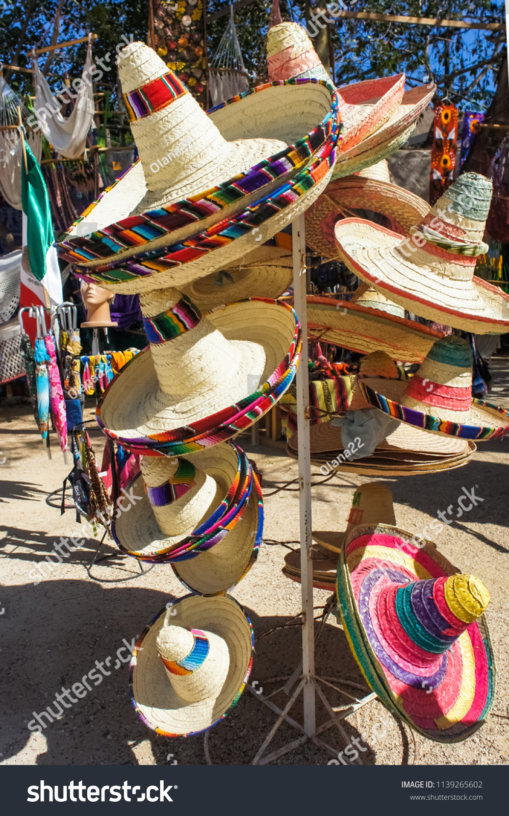 colorful sombrero hats