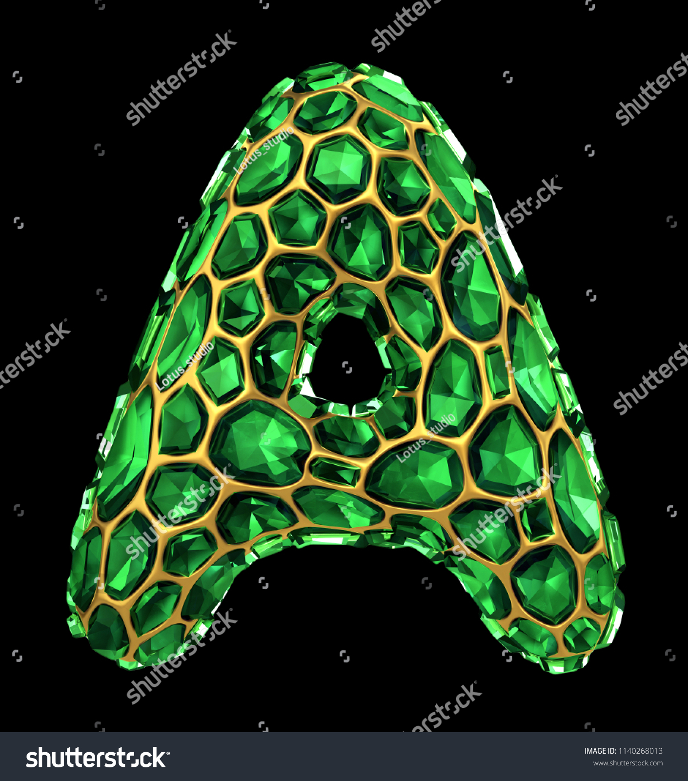 3d Diamond Letter On Black Isolated Stock Illustration 1140268013 Shutterstock