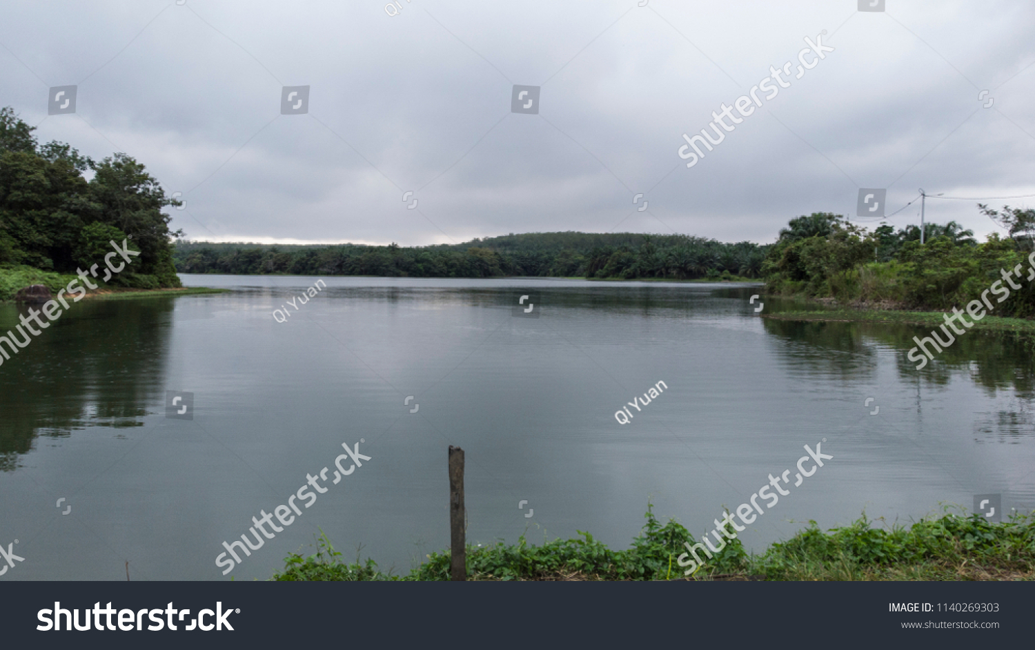 Lake Water Dam Durian Tunggal Melaka Stock Photo 1140269303 | Shutterstock