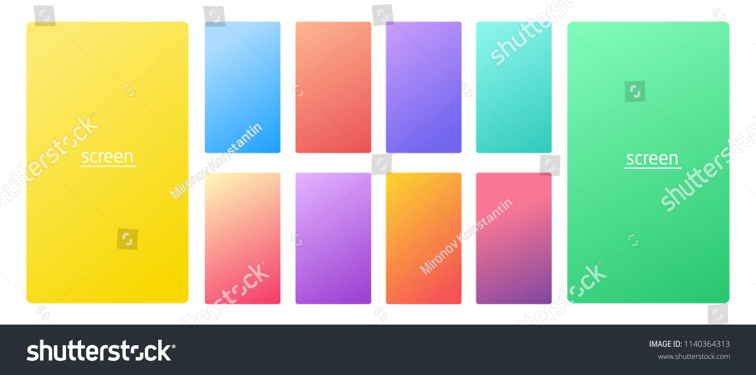 Vibrant Smooth Gradient Soft Colors Devices Stock Vector (Royalty Free ...