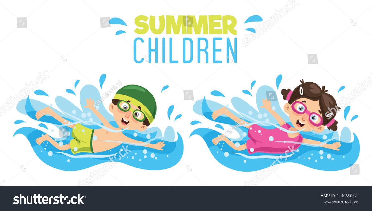 Дети плавание лого