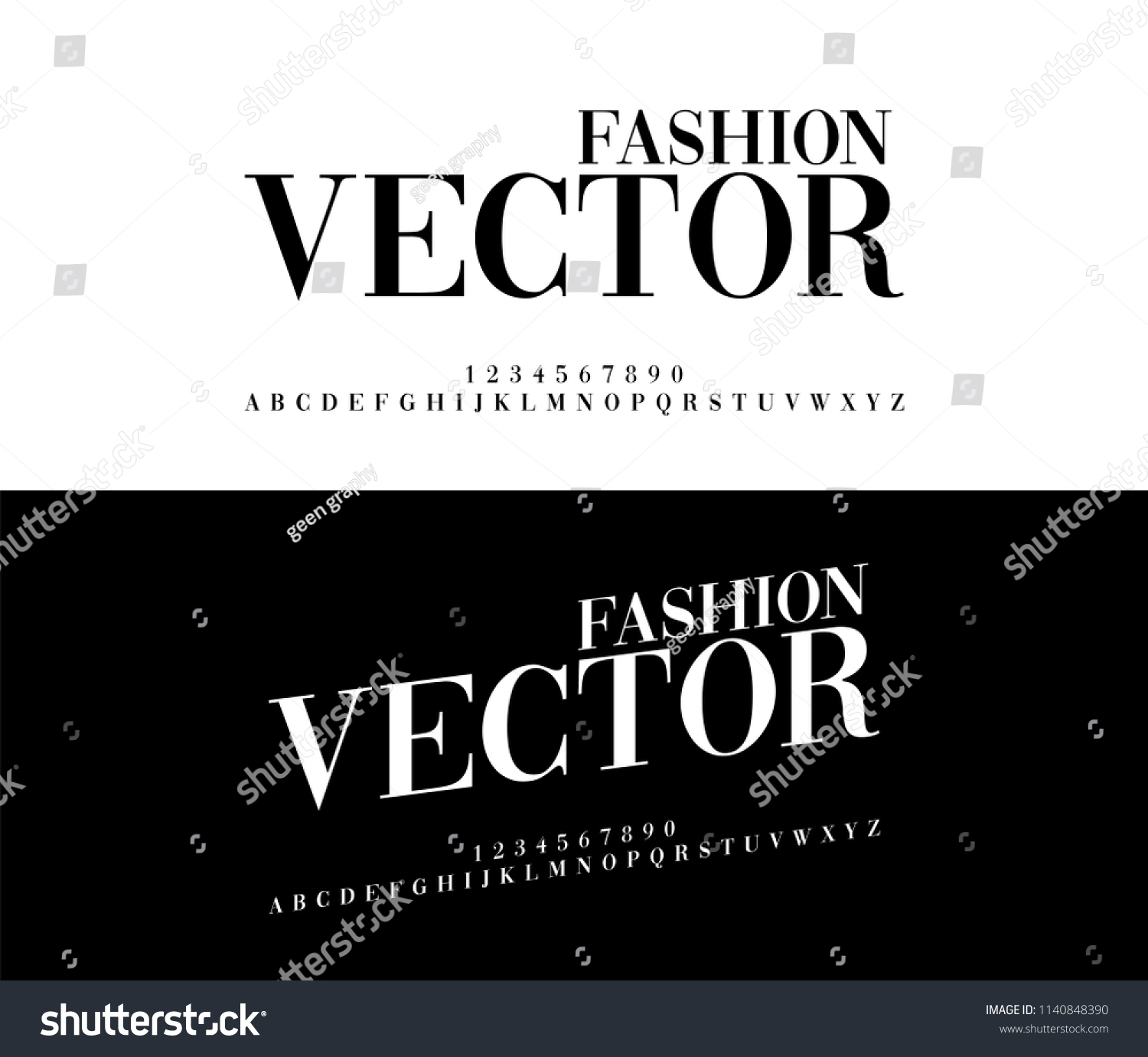 Fashion Elegant Alphabet Letters Set Exclusive Stock Vector (Royalty ...