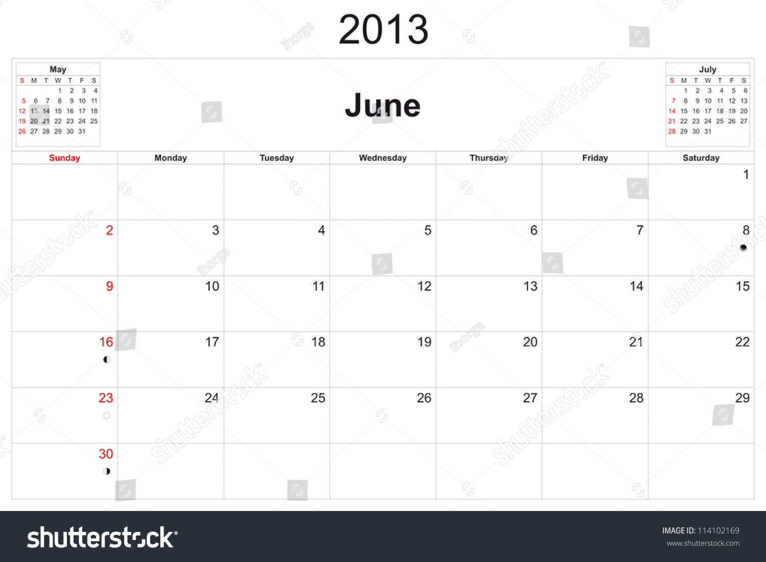 2013 Calendar Designed By Computer Using Stock Illustration 114102169 ...