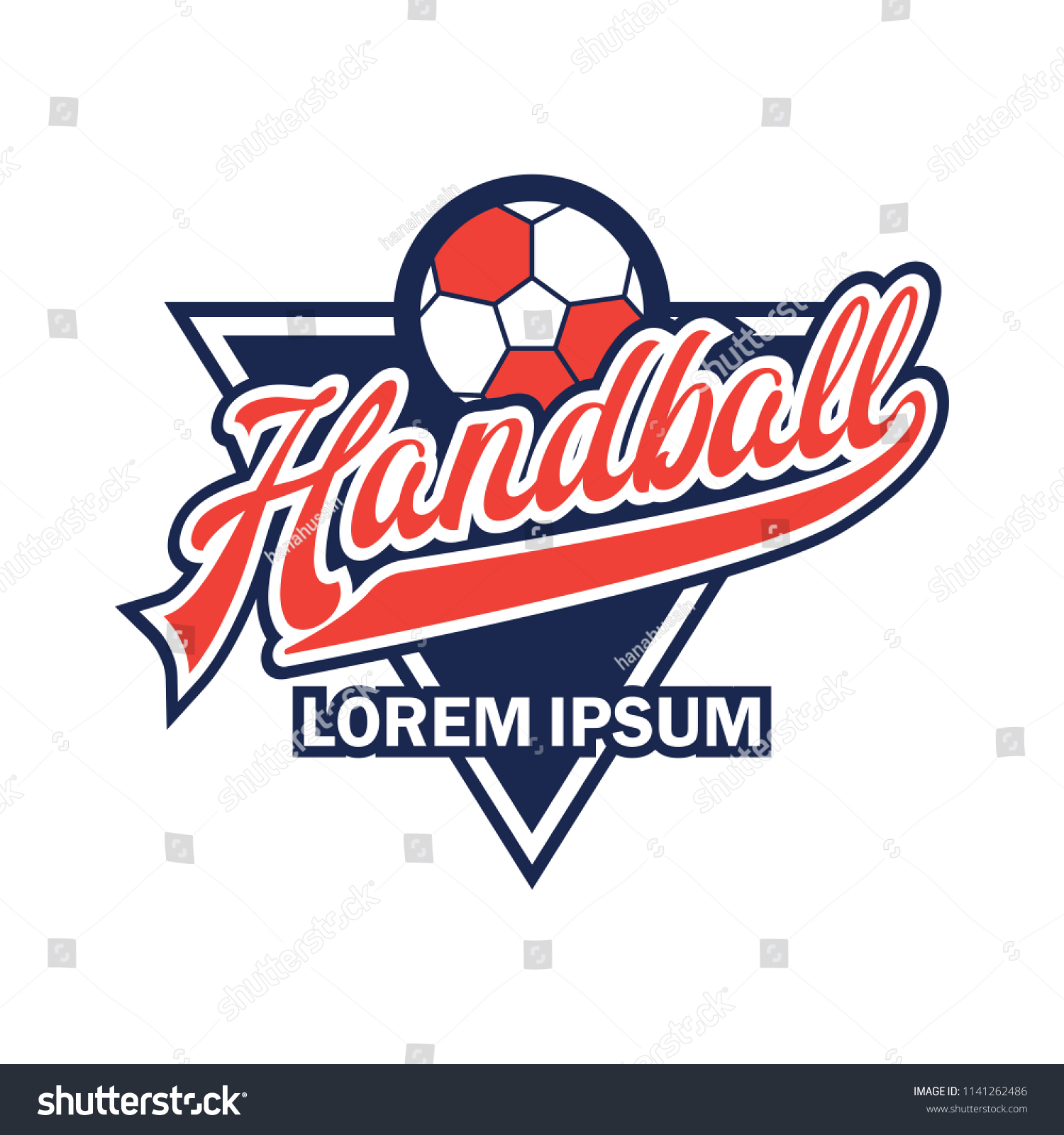Handball Logo Text Space Your Slogan Stock Vector (Royalty Free