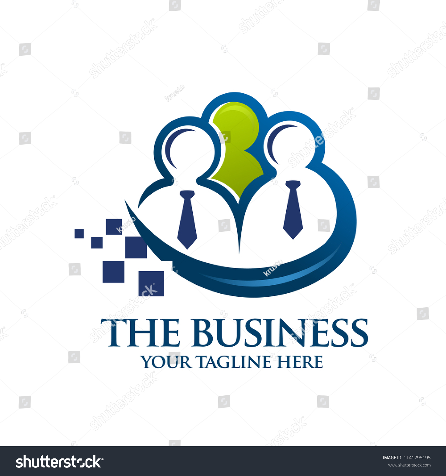 Teamwork Leadership Agency Logo Concept Stock Vector (Royalty Free ...