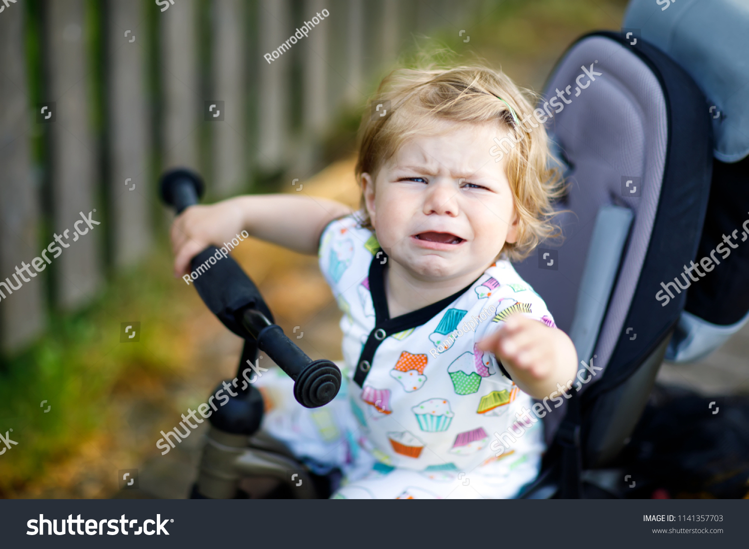 Cute Adorable Crying Sad Toddler Girl Little Angry Sleepy Baby Girl At