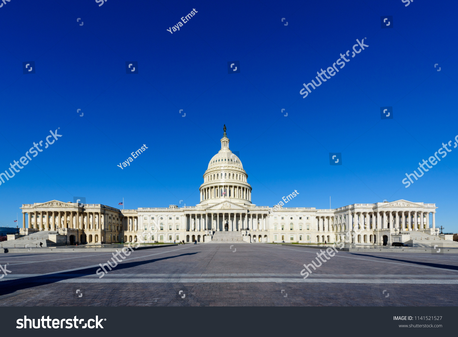 Panoramic View United States Capitol Building Stock Photo 1141521527 ...