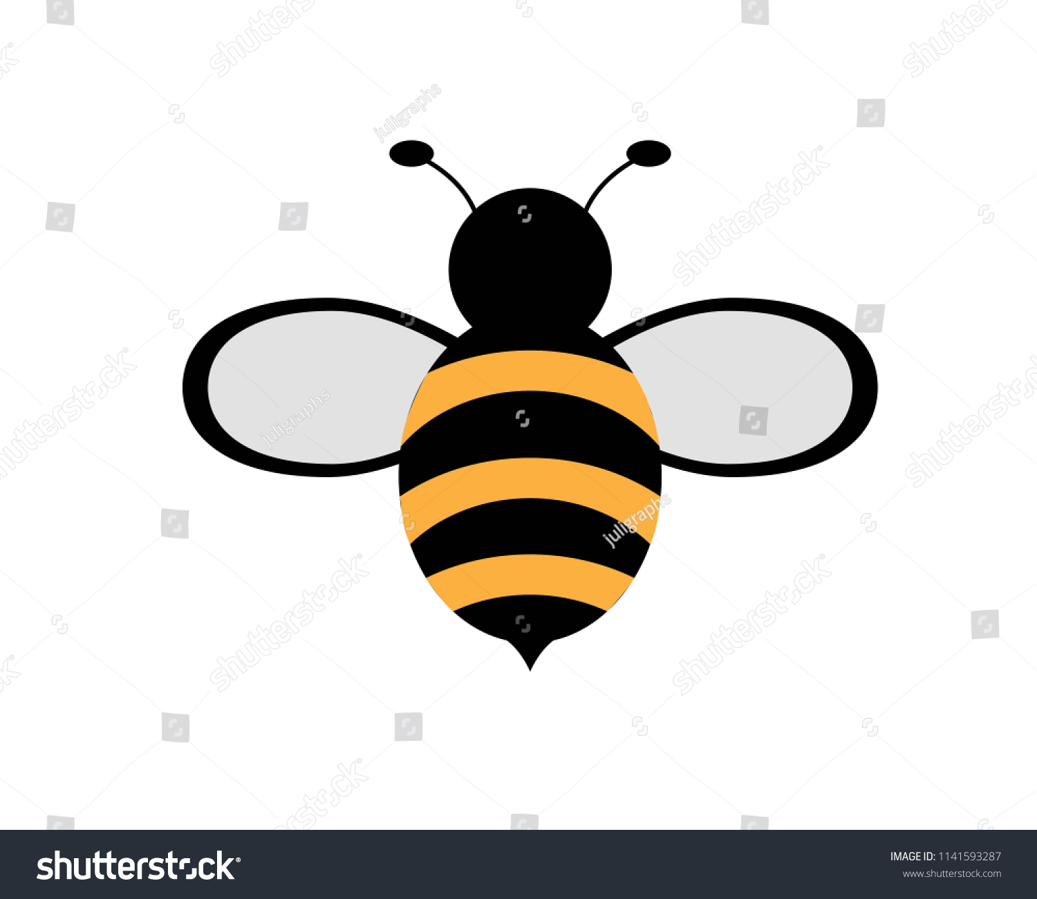 Bee Logo Template Stock Vector (Royalty Free) 1141593287 | Shutterstock