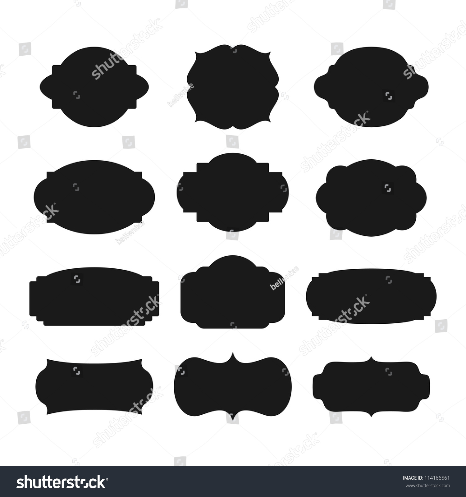 Set Farmes Silhouette Vector Illustration Stock Vector (Royalty Free ...