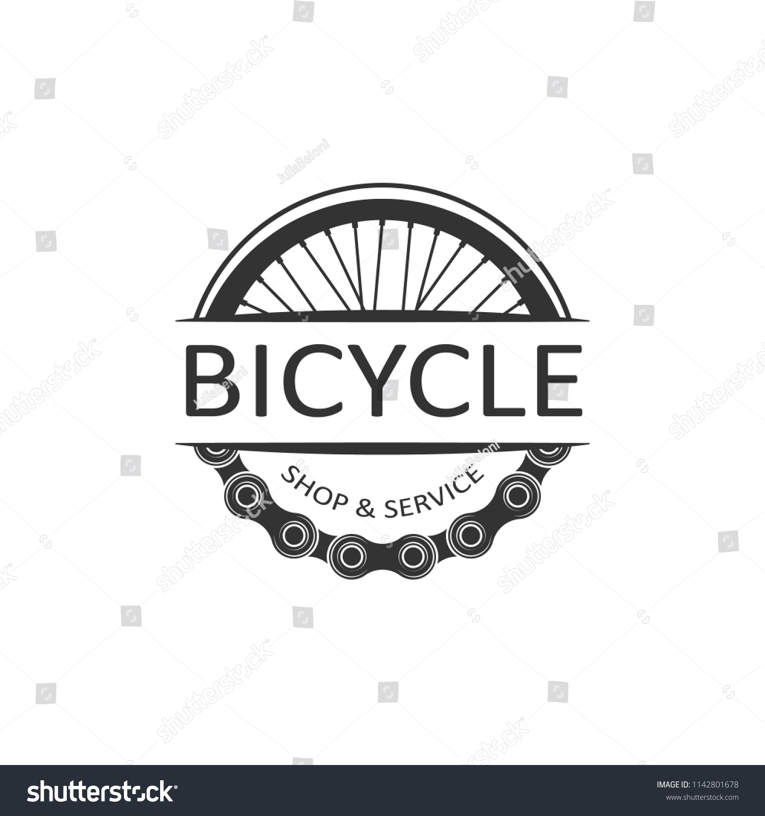 Bike Badge Vector Bike Logo Stock Vector (Royalty Free) 1142801678 ...