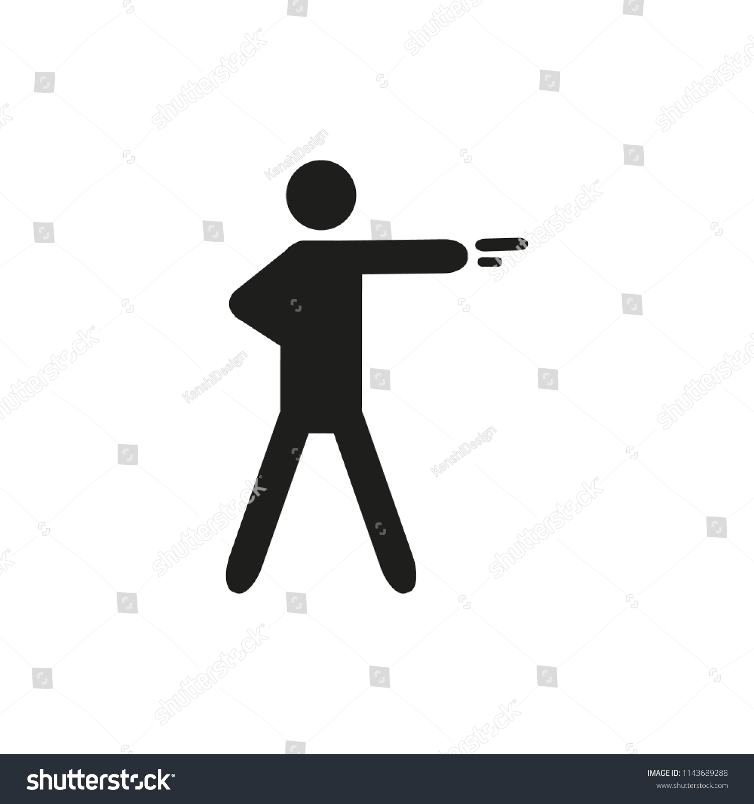 Shooting Sports Icon Vector Stock Vector (Royalty Free) 1143689288 ...