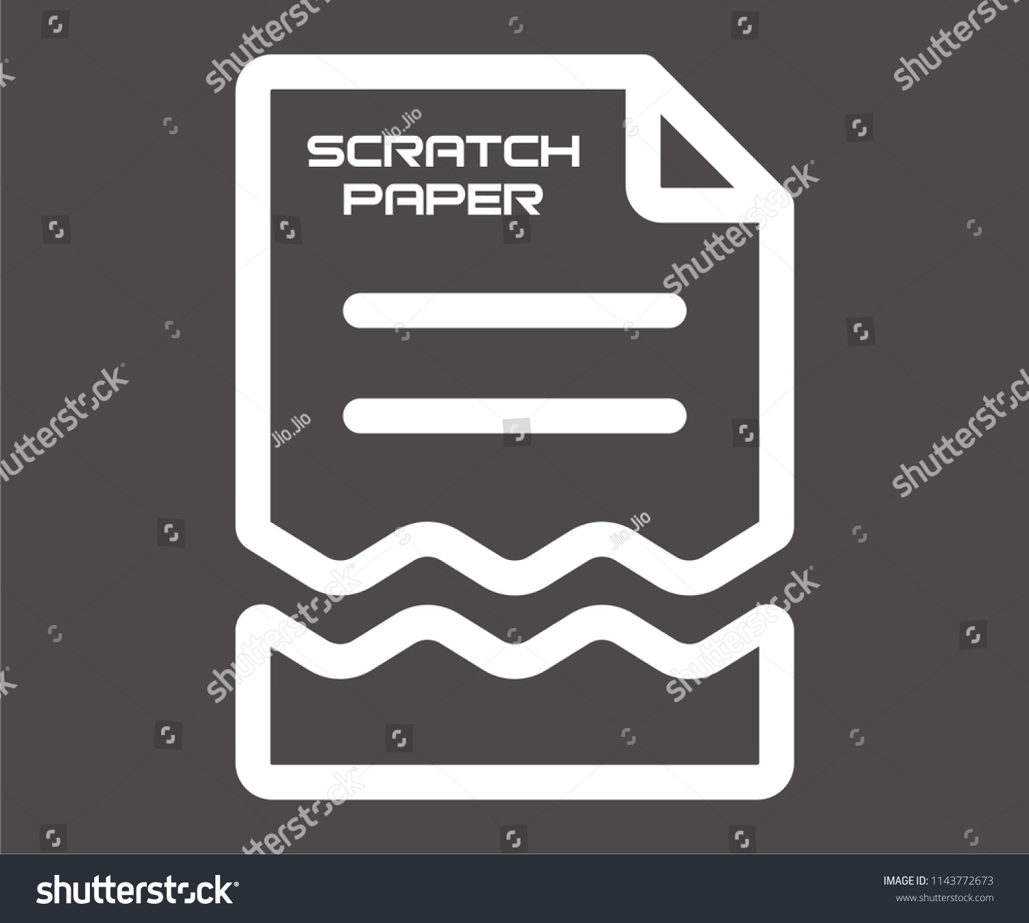 Scrap Document Vector Icon Stock Vector (Royalty Free) 1143772673 ...