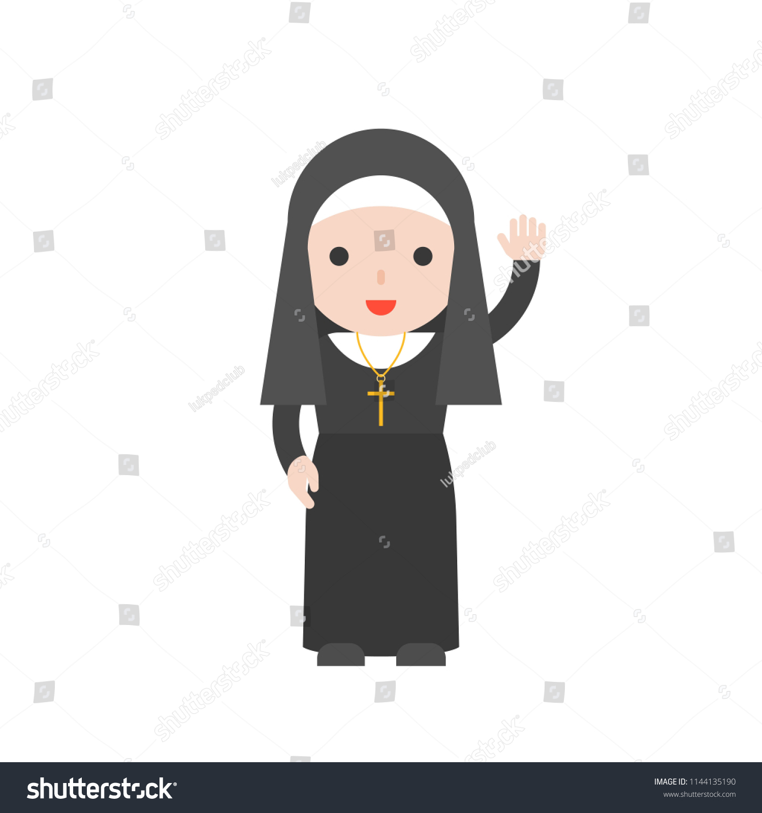 Монахиня мультяшная