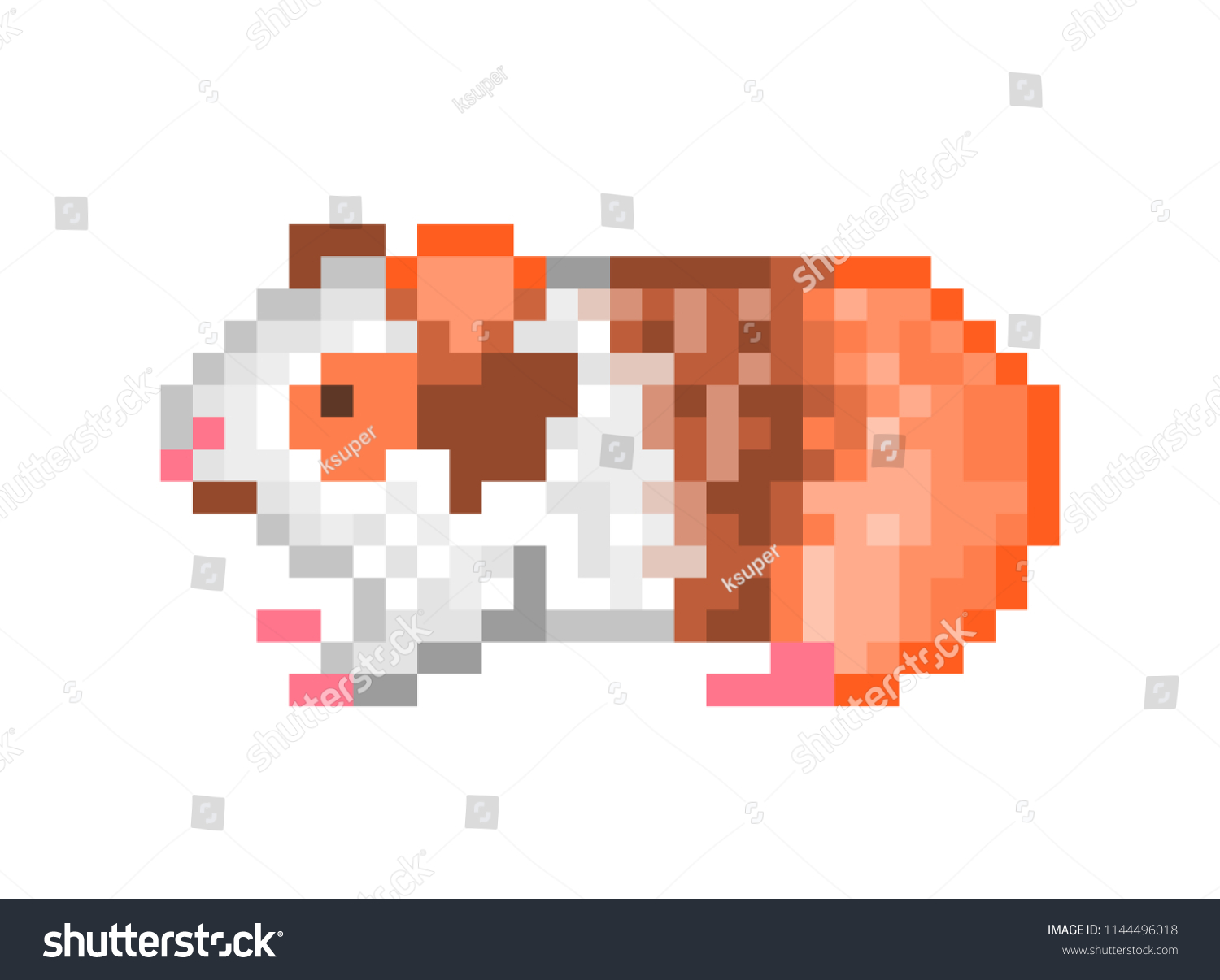 Пиксельная морская Свинка