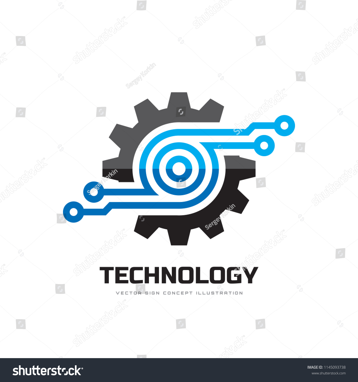 Digital Tech Vector Business Logo Template Stock Vector (Royalty Free ...