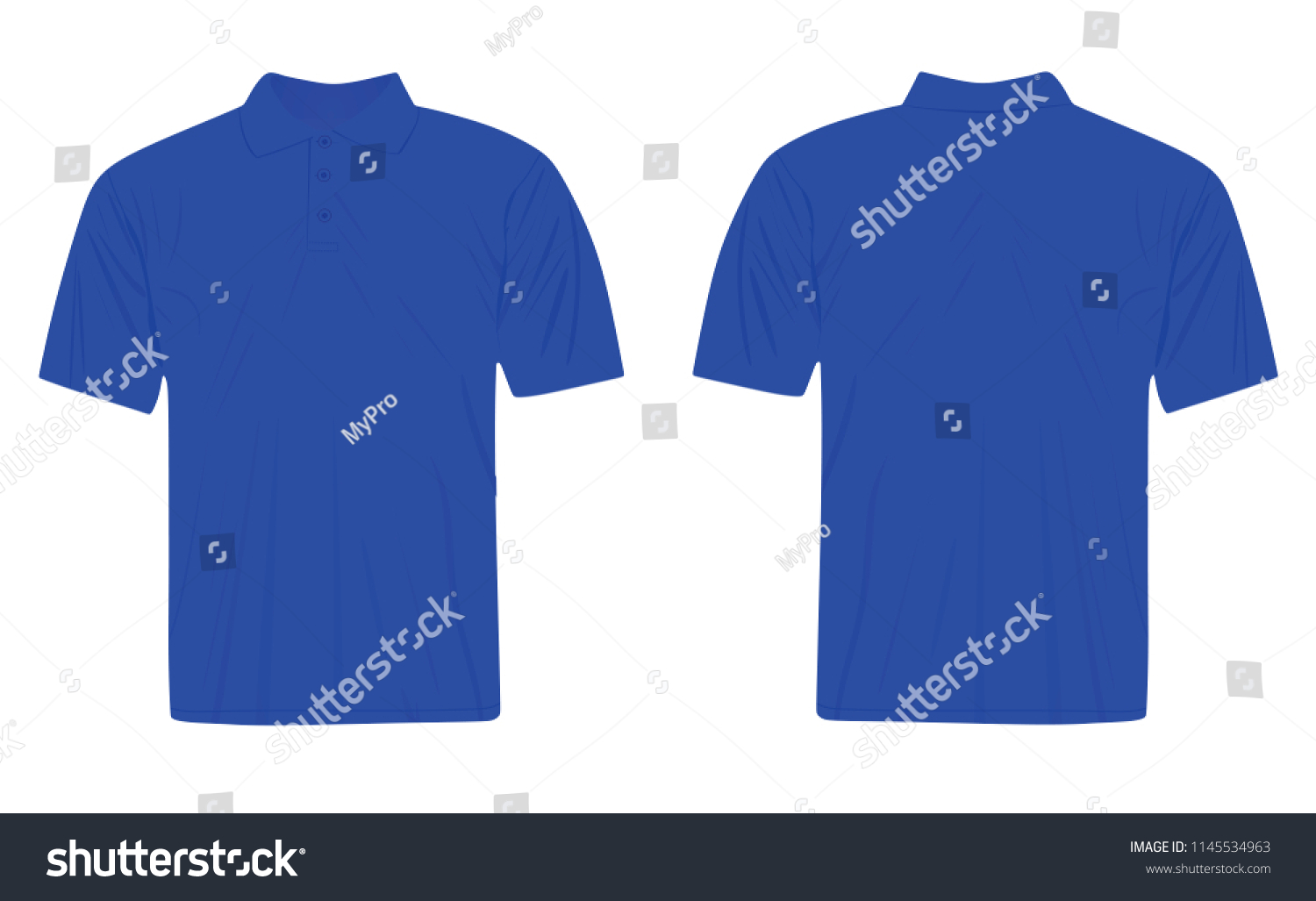 Blue T Shirt Vector Illustration Stock Vector (Royalty Free) 1145534963 ...