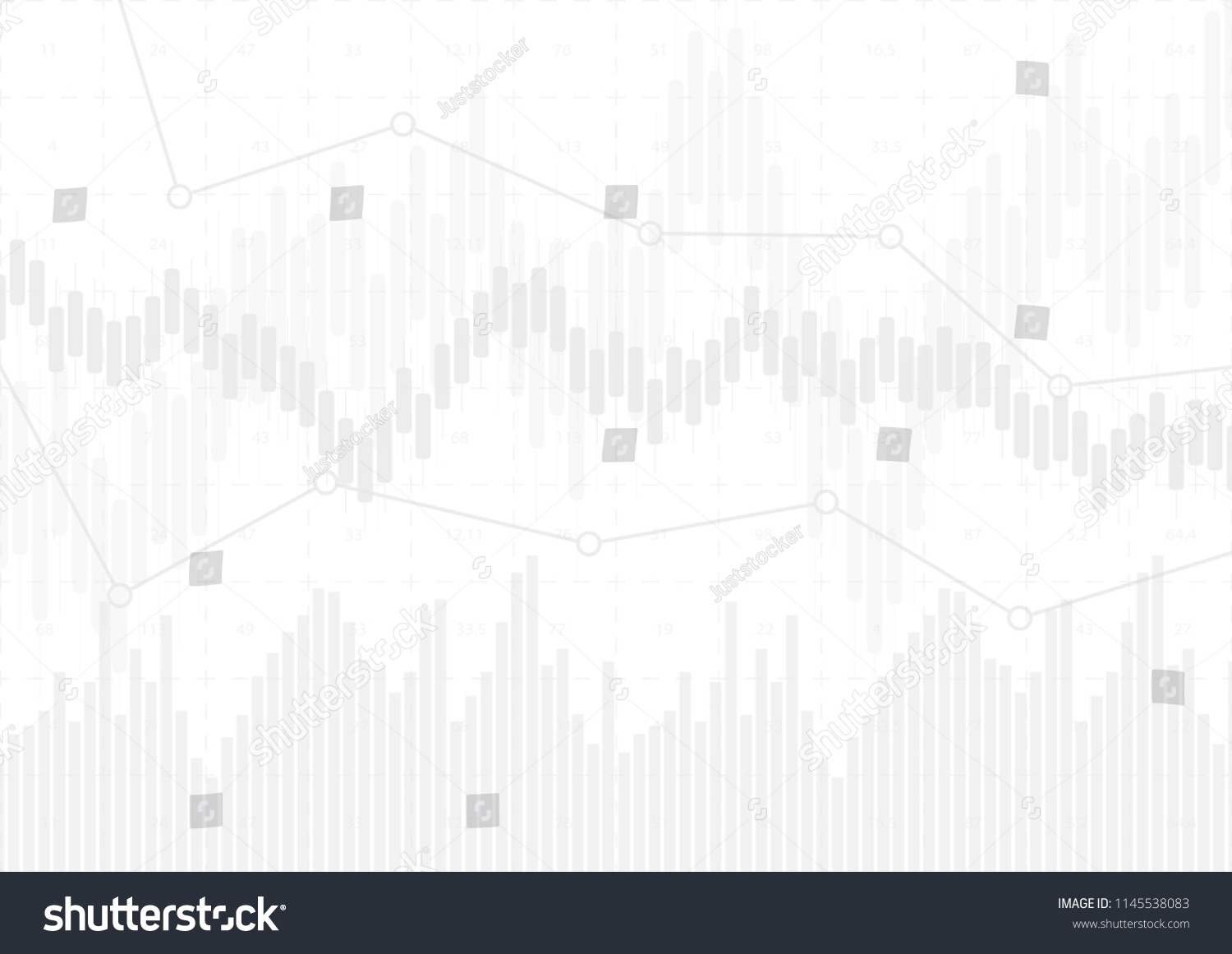 Economic Graph Diagrams On Stock Market Stock Illustration 1145538083 