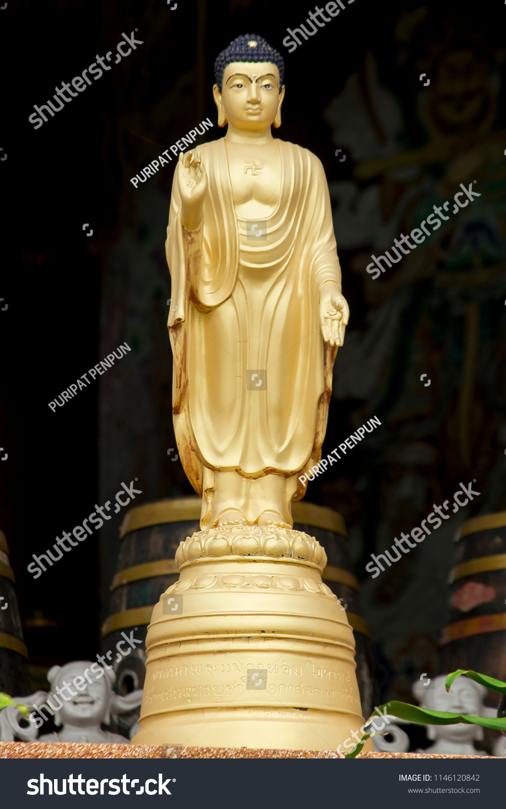 gautam buddha statue standing