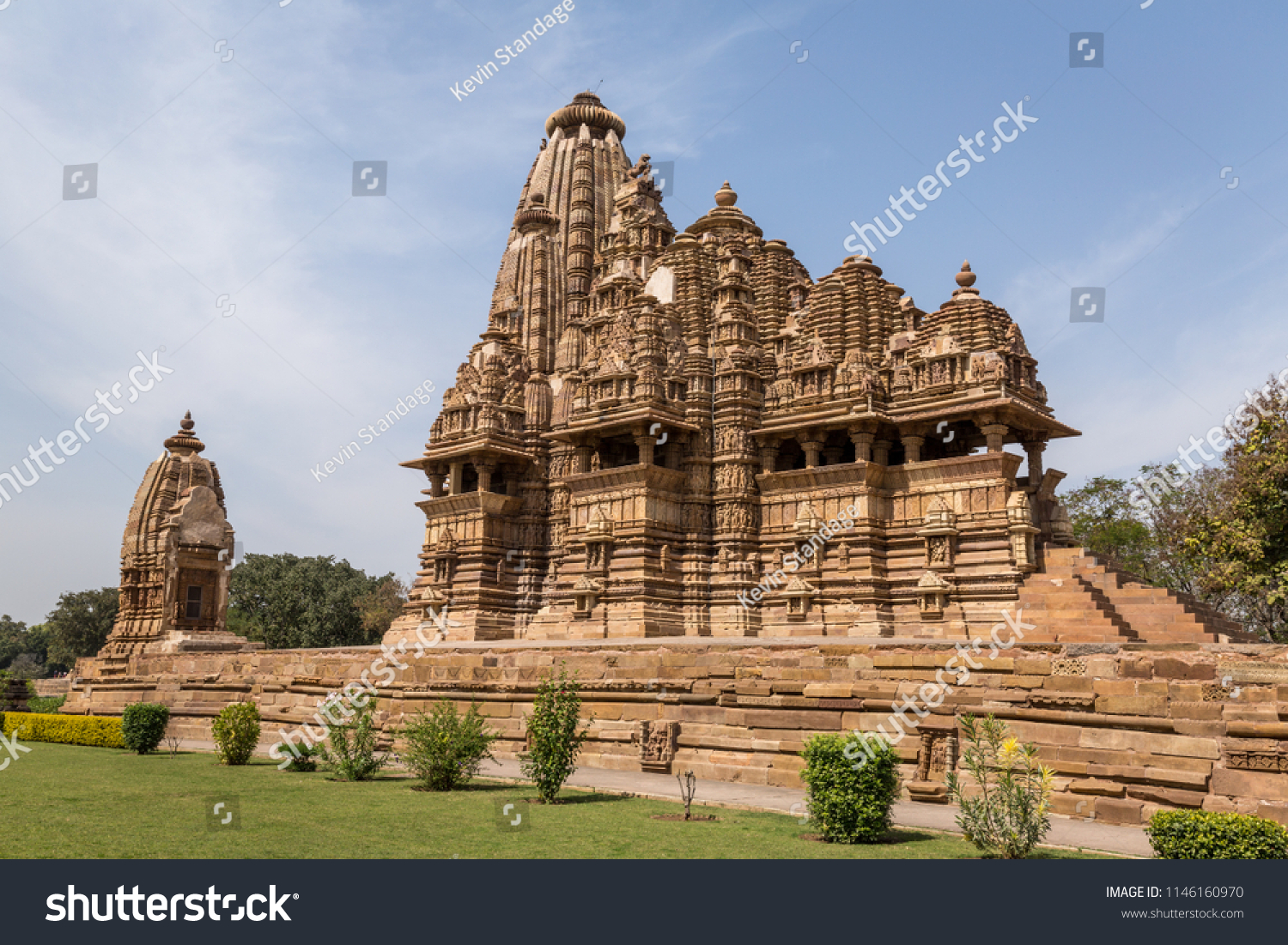 Vishvanatha Temple Khajuraho Group Monuments Madhya Stock Photo ...