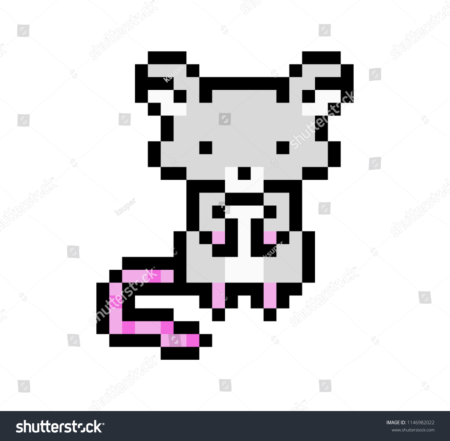 Пиксельная мышь