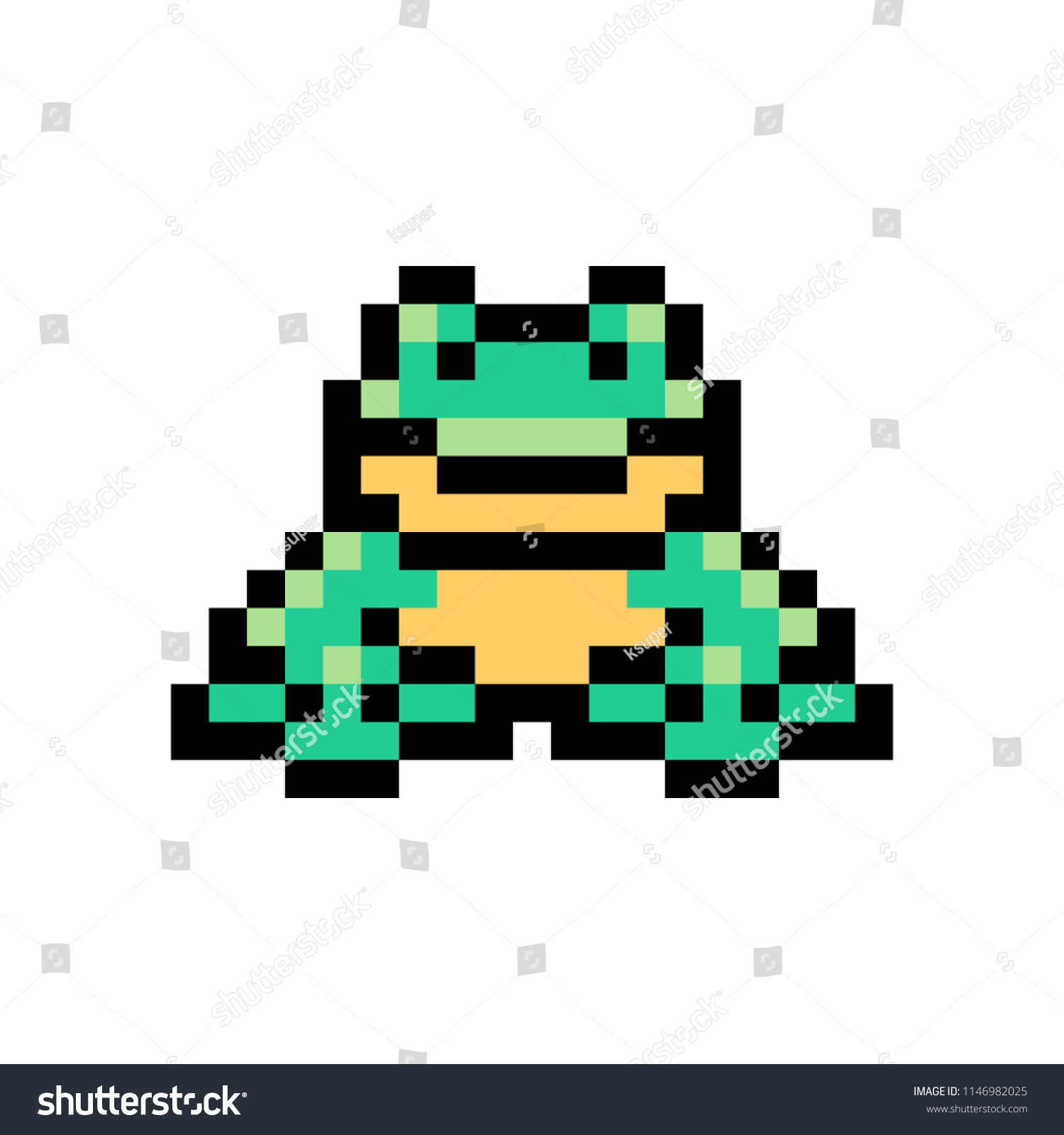 Пиксельная жабка