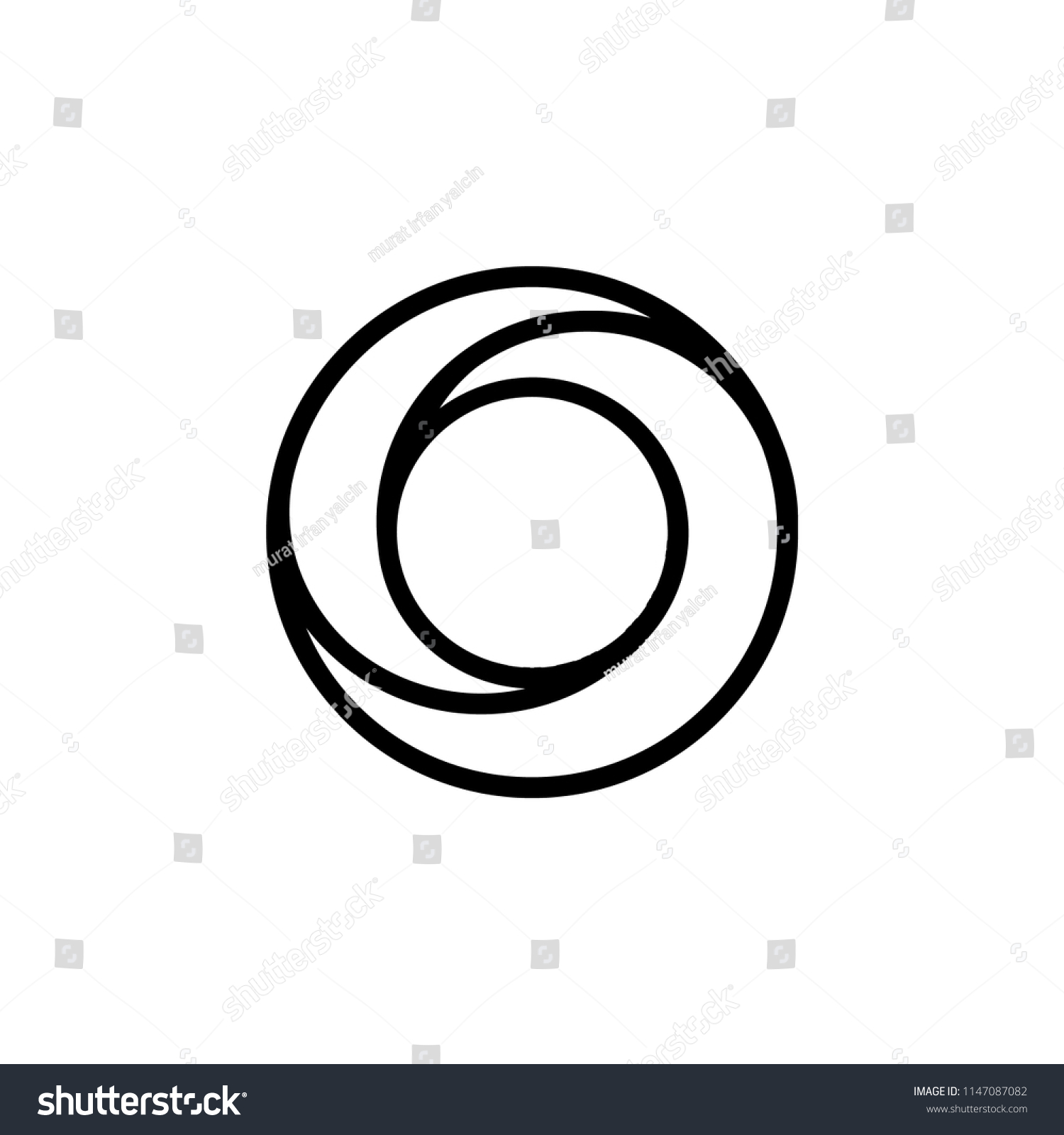 Crescent Vector Icon Stock Vector (Royalty Free) 1147087082 | Shutterstock